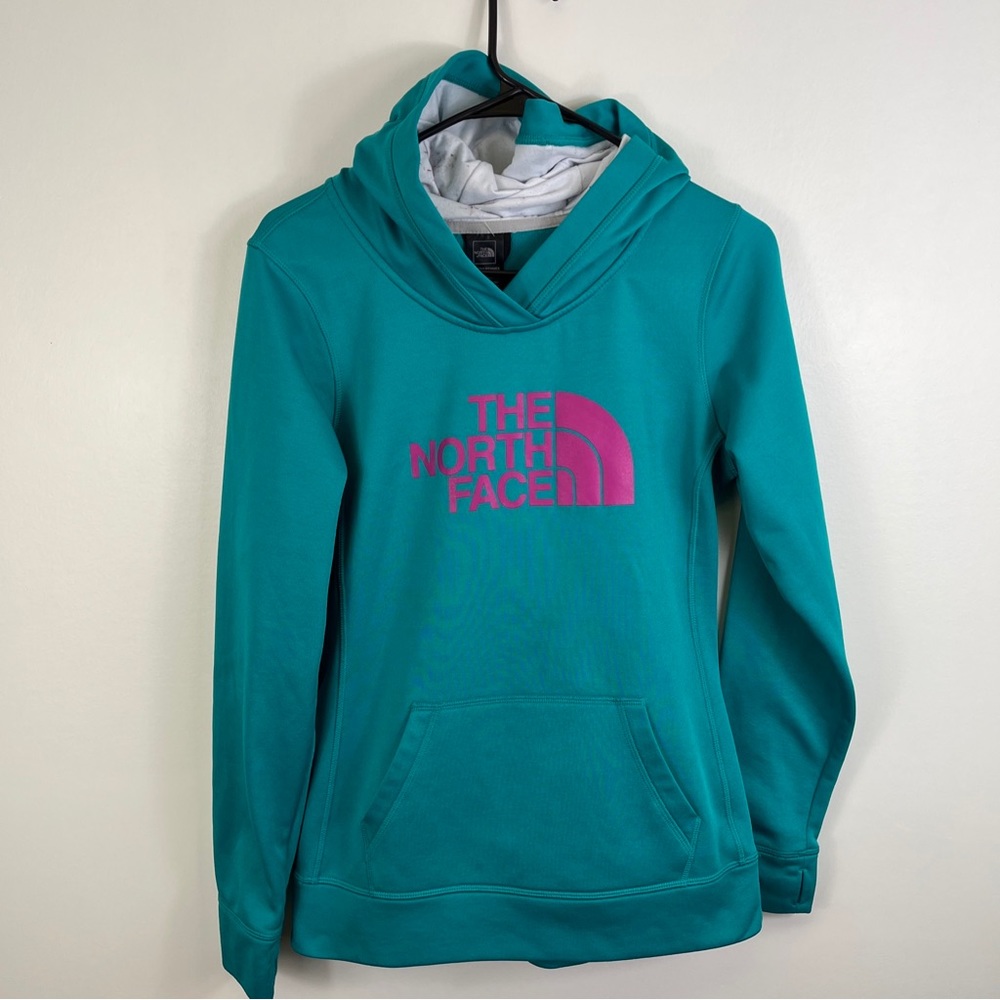 Women’s THE NORTH FACE Teal Sz Small Hoodie Sweatshirt Outdoors